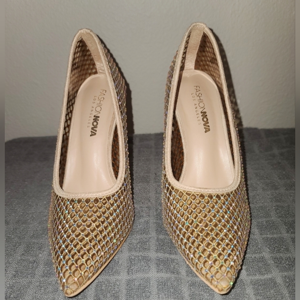 Bling Nude stilettos